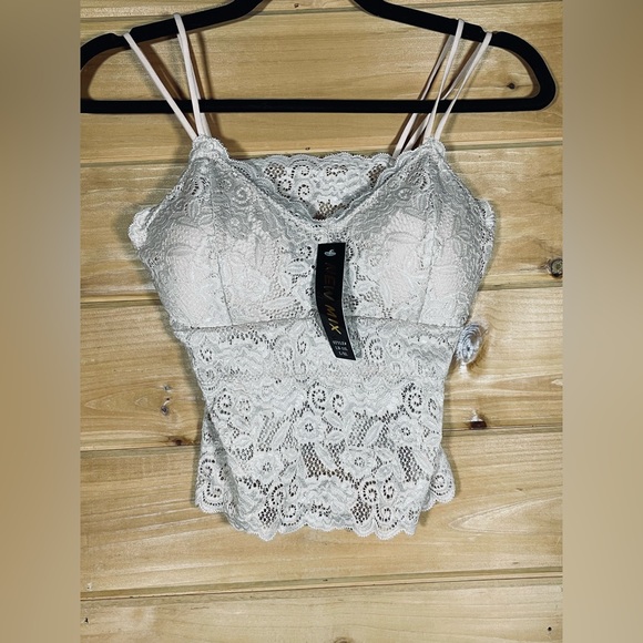 NWT LACE BRALETTE TAN NEW MIX L/XL - Picture 5 of 7
